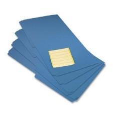 VLB Top Tab File Folder - Legal - 1/2 Tab Cut - Polypropylene - Blue - 12 / Pack