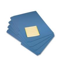 VLB Top Tab File Folder - Letter - 1/2 Tab Cut - Polypropylene - Blue - 12 / Pack
