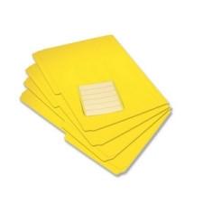 VLB Top Tab File Folder - Letter - 1/2 Tab Cut - Polypropylene - Yellow - 12 / Pack