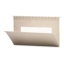 Smead Hanging File Folder with Interior Pocket 64481 - Legal - 14 3/4'' x 9 1/4'' Sheet Size - Vinyl - Gray - Recycled - 25 / Box