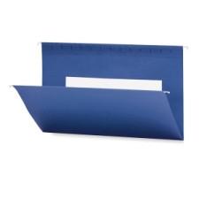 Smead Hanging File Folder with Interior Pocket 64484 - Legal - 14 3/4'' x 9 1/4'' Sheet Size - Vinyl - Navy - Recycled - 25 / Box