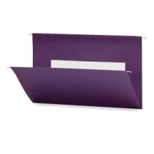 Smead Hanging File Folder with Interior Pocket 64486 - Legal - 14 3/4'' x 9 1/4'' Sheet Size - Vinyl - Purple - Recycled - 25 / Box
