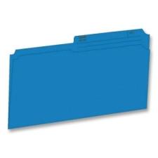 Hilroy Top Tab File Folder - Legal - 8 1/2'' x 14''  - Blue - Recycled - 100 / Box