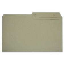Hilroy Reversible File Folder - Legal - 8 1/2'' x 14'' Sheet Size - 1/2 Tab Cut - 10.5 pt. Folder Thickness - Ivory - Recycled - 100 / Box