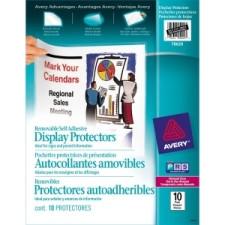 Avery Repositionable Display Protector - For Letter 8.5'' x 11'' Sheet - Rectangular - Clear - 10 / Pack