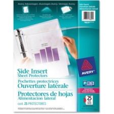 Avery Side Insert Sheet Protector - For Letter 8.5'' x 11'' Sheet - Ring Binder - Rectangular - Diamond Clear - 25 / Pack
