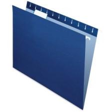 Pendaflex Colored Hanging File Folder - Letter - 8 1/2'' x 11'' Sheet Size - 1/5 Tab Cut - Navy - Recycled - 25 / Box