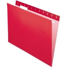 Pendaflex Red Hanging File Folder, Letter size 8.5'' x 11'' 1/5 Tab Cut - 25/Box