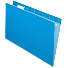 Pendaflex Oxford Colored Hanging File Folder - Legal - 8 1/2'' x 14'' Sheet Size - 1/5 Tab Cut - Blue - Recycled - 25 / Box