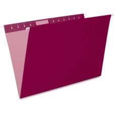 Pendaflex Colored Hanging File Folder - Legal - 8 1/2'' x 14'' Sheet Size - 1/5 Tab Cut - Burgundy - Recycled