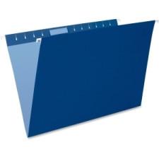 Pendaflex Oxford Hanging File Folders - Legal - 1/5 Tab Cut - Navy - 25/Box