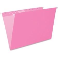 Pendaflex Oxford Hanging File Folder - Legal - 8 1/2'' x 14'' Sheet Size - 1/5 Tab Cut - Pink - Recycled