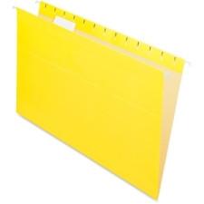 Pendaflex Oxford Hanging File Folder - Legal - 8 1/2'' x 14'' Sheet Size - 1/5 Tab Cut - Yellow - Recycled