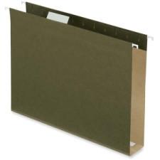 Pendaflex Standard Green Hanging Folder - 2'' Folder Capacity - Letter - 8 1/2'' x 11'' Sheet Size - Standard Green - Recycled - 25 / Box