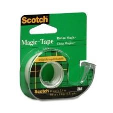 3M Scotch Magic Transparent Tape with Handheld Dispenser - 0.75'' (19 mm) Width x 25 ft (7.6 m) Length - Writable Surface - 1 Each - Clear