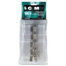 Gemex Badge Holder with Clip - 2.3'' (57.2 mm) x 3.5'' (88.9 mm) - Acetate - 10 / Pack - Clear