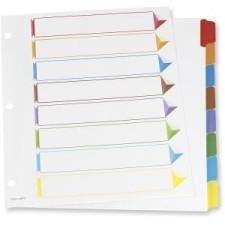 Oxford Color Coded Index Divider - 8 Tab(s)/Set - 8.50'' Divider Width x 11'' Divider Length - Letter - 3 Hole Punched - White - Assorted