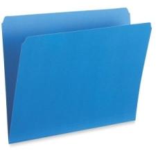 Pendaflex Colored Top Tab File Folder - Letter - 8 1/2'' x 11'' Sheet Size - Top Tab Location - 10.5 pt. Folder Thickness - Blue - Recycled - 100 / Box