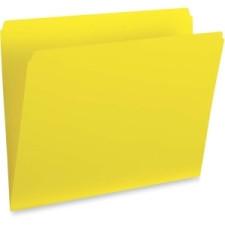 Pendaflex Colored File Folder - Letter - 8 1/2'' x 11'' Sheet Size - 10.5 pt. Folder Thickness - Yellow - Recycled - 100 / Box
