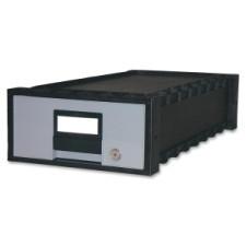 Storex Archive Drawer - Media Size Supported: Cheque - Interlocking Closure - Heavy Duty - Polypropylene - Gray - For Check - Recycled