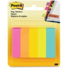 Post-it Page Marker Flag - 0.50'' x 2'' - Fluorescent - Removable - 1 / Pack