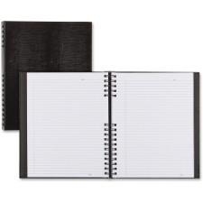 Blueline NotePro Lizard-Look Hard Cover Composition Book - 150 Sheets - Printed - Twin Wirebound 11'' (279.4 mm) x 8.5'' (215.9 mm) - Black Cover - Recycled - 1Each