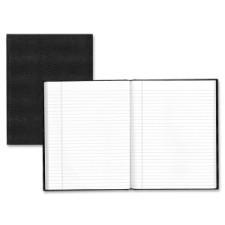 Blueline Executive Journal Book - 150 Sheets - Printed - Perfect Bound 11'' (279.4 mm) x 8.5'' (215.9 mm) - White Paper - Black Cover - Recycled - 1Each