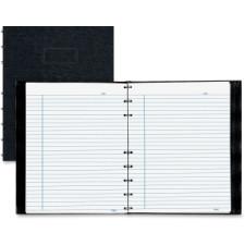 Blueline Notepro Lizard-Look Hard Cover Composition Book - 150 Sheets - Printed - Twin Wirebound 9.3'' (235 mm) x 7.3'' (184.2 mm) - Black Cover - Recycled - 1Each