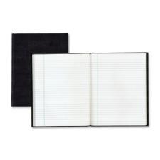 Blueline Executive Journal Book - 150 Sheets - Printed - Perfect Bound 9.3'' (235 mm) x 7.3'' (184.2 mm) - White Paper - Black Cover - Recycled - 1Each