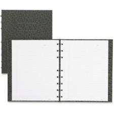 Blueline NotePro Ostrich Twin-Wire Notebook - 192 Sheets - Printed - Perfect Bound 9.3'' (235 mm) x 7.3'' (184.2 mm) - Black Cover Textured - Recycled - 1Each