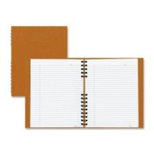 Blueline NotePro Ostrich Twin-Wire Notebook - 192 Sheets - Printed - Wire Bound 9.3'' (235 mm) x 7.3'' (184.2 mm) - Sahara Cover - Recycled - 1Each