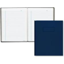 Blueline College Ruled Composition Book - 192 Sheets - Printed - Perfect Bound 9.3'' (235 mm) x 7.3'' (184.2 mm) - White Paper - Blue Cover - Recycled - 1Each