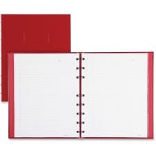 Blueline Notepro Hard Cover Composition Book - 192 Sheet - Ruled - 9.62'' x 7.62'' - 1 Each - White Paper - Red Cover