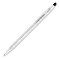 Cross Classic Century Lustrous Chrome Ball-Point Pen - Medium Pen Point Type - Black Ink - Chrome Barrel - 1 / Each