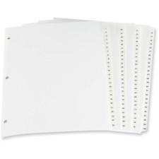 Oxford Laminated Tab Index Divider - Printed 1-100 - 8.50'' Divider Width x 11'' Divider Length - Letter - White Plastic Tab - 100 / Set