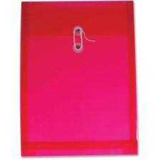 Winnable Transparent Poly Inter-Depart. Envelope - Clasp - 9.50'' x 13'' - Poly - 1 Each - Red