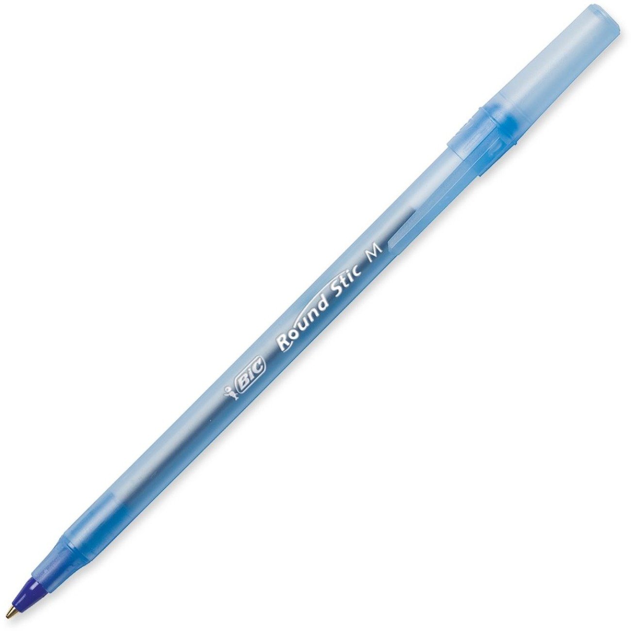 BIC Medium Blue Round Stic Ballpoint Pen - 60/box