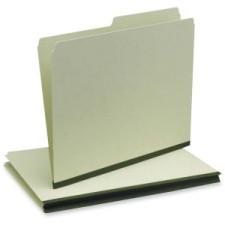 Pendaflex 1/2 Cut Pressboard File Folder - Letter - 8 1/2'' x 11'' Sheet Size - 1/2 Tab Cut - Right Tab Location - 22 pt. Folder Thickness - Pressboard - Green - Recycled - 50 / Box