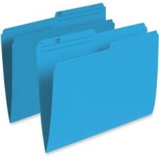 Pendaflex Single Top Vertical Blue File Folder - Letter Size - 100 / Box