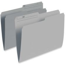 Pendaflex Single Top Vertical Grey File Folder - Letter Size - 100 / Box