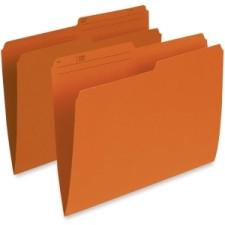 Pendaflex Single Top Vertical Orange File Folder - Letter Size - 100 / Box