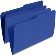 Pendaflex Single Top Vertical Colored File Folder - Navy - Legal - 100/Box