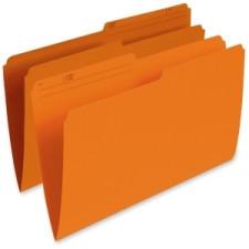 Pendaflex Single Top Vertical Colored File Folder - Orange - Legal - 100/Box