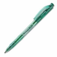 Schwan-STABILO Liner 308 Retractable Ballpoint Pen - Medium Pen Point Type - Green Ink - 1 / Each