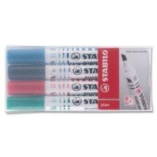 Schwan-STABILO Plan 64 Broad Whiteboard Marker - Chisel Marker Point Style - Assorted Ink - 4 / Set