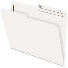 Pendaflex Slimtrim File Folder with Fasteners - Letter - 8 1/2'' x 11'' Sheet Size - 2'' (50.8 mm) Fastener Capacity for Folder - 1/2 Tab Cut - Right Tab Location - 10.5 pt. Folder Thickness 