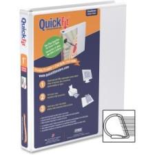 Davis Quick Fit Instant Angle D-Ring Binder - 1'' Binder Capacity - Letter - 8 1/2'' x 11'' Sheet Size - 3 x D-Ring Fastener(s) - White - Recycled - 1 Each