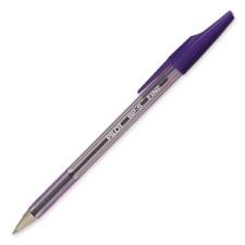 Pilot Better Ballpoint Stick Pen - Fine Pen Point Type - Refillable - Purple Ink - Clear Barrel - 1 Each