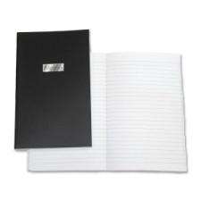 Winnable Open Side Memo Book - 192 Sheets - Printed - Sewn 4.6'' (117.3 mm) x 7.8'' (196.9 mm) - White Paper - Black Cover - 1Each