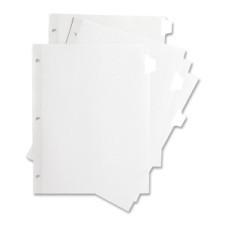 Sparco Customize Index Divider - 12 x Divider(s) - 12 Tab(s) - Print-on - 3 Hole Punched - White - 5 / Pack